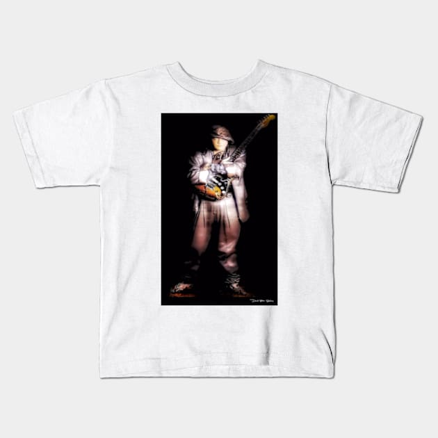 SRV - Portrait - No Frame Kids T-Shirt by davidbstudios